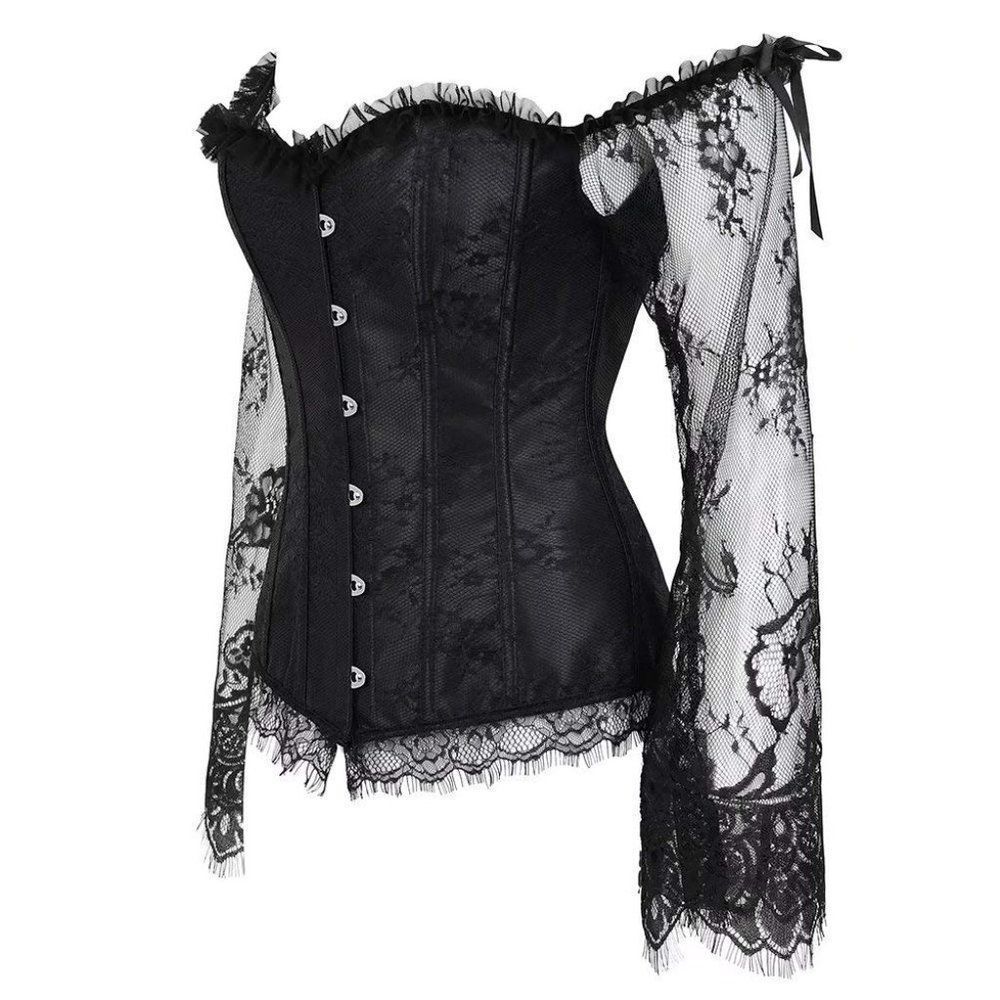 CORSETS, Bustier Top Sexy - Black lace - Picture 2 of 5